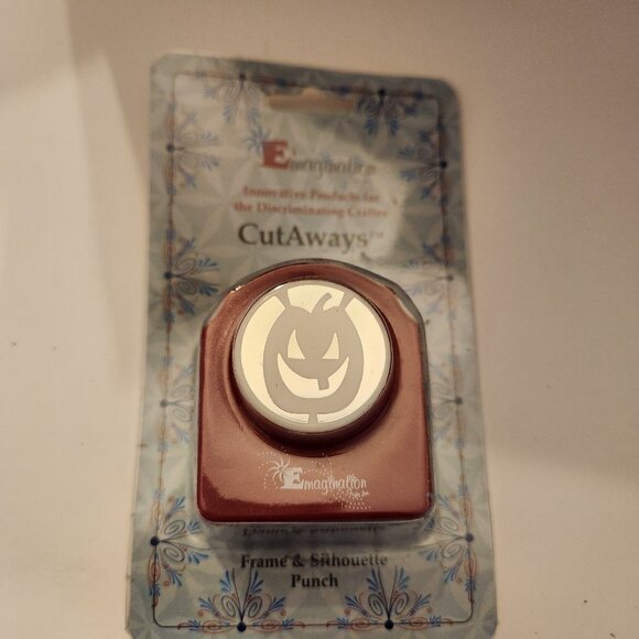 Pumpkin Jack-o'-lantern Cutaways Hole Punch Emagination paper Scrapbook - Picture 1 of 6